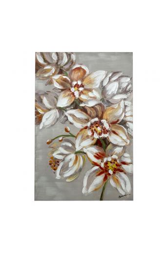Πίνακας σε καμβά Flourish I Inart 80x3x120εκ