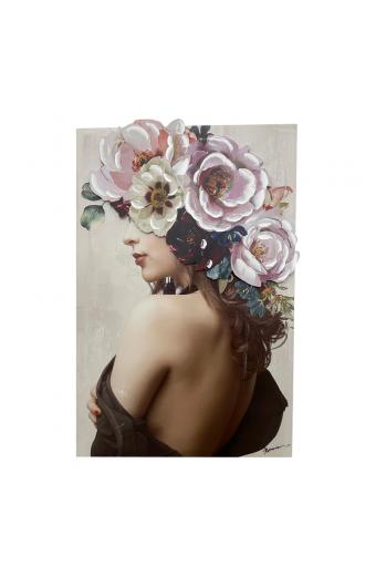 Πίνακας σε καμβά Bezira Inart 60x3x90εκ