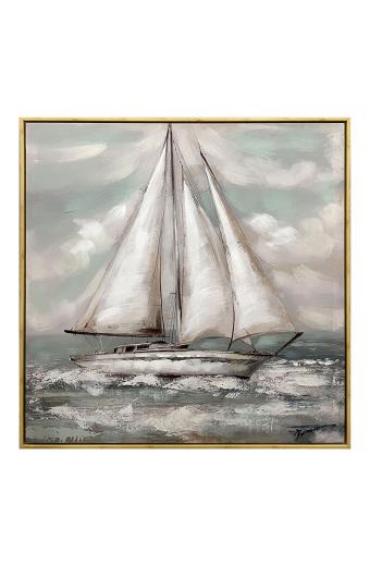 Πίνακας σε καμβά Siedo I Inart με πλαίσιο 70x3.5x70εκ