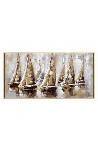 Πίνακας σε καμβά Yelkan Inart με πλαίσιο 120x3.5x60εκ