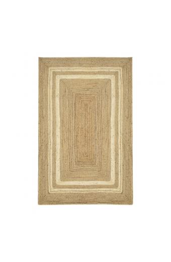 Χαλί Mazir Inart μπεζ-εκρού γιούτα 120x180x1εκ