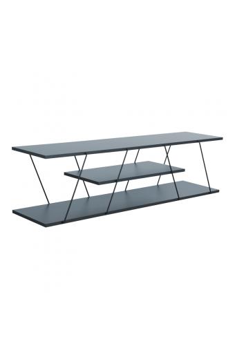 Έπιπλο τηλεόρασης Tars pakoworld γκρι-μαύρο 120x30x33εκ