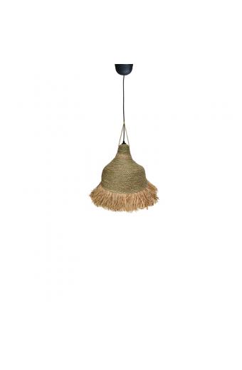 Φωτιστικό οροφής Boher Inart seagrass σε φυσική απόχρωση Φ33x76εκ