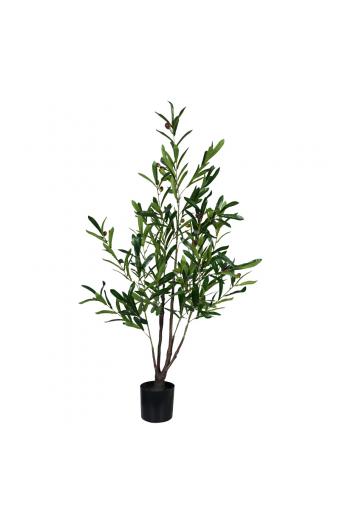 Διακοσμητικό φυτό Olive tree σε γλάστρα Inart πράσινο pp Υ120εκ