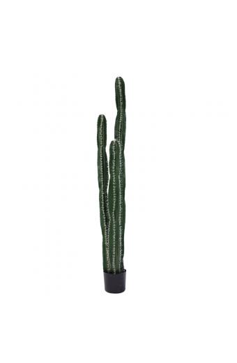 Διακοσμητικό φυτό Cactus II σε γλάστρα Inart πράσινο pp Υ155εκ