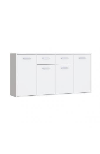 Μπουφές Drepen pakoworld μελαμίνη σε λευκό χρώμα 162.3x34.2x81.7εκ