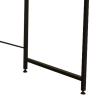 Γραφείο εργασίας Karvem pakoworld oak-μαύρο μελαμίνης 120x60x73εκ