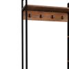 Έπιπλο εισόδου Thoj pakoworld oak μελαμίνης 120x34x180εκ