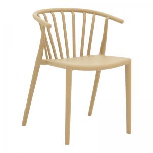 Πολυθρόνα Zelma pakoworld pp σε cappucino απόχρωση 55x53x73εκ
