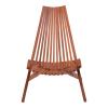 Πολυθρόνα Phoenox pakoworld πτυσσόμενη φυσικό teak ξύλο 101x63x80εκ