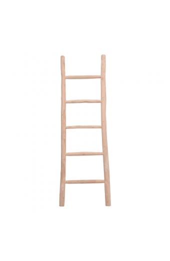 Σκάλα Morjeve pakoworld teak ξύλο σε φυσική απόχρωση 50x6x160εκ