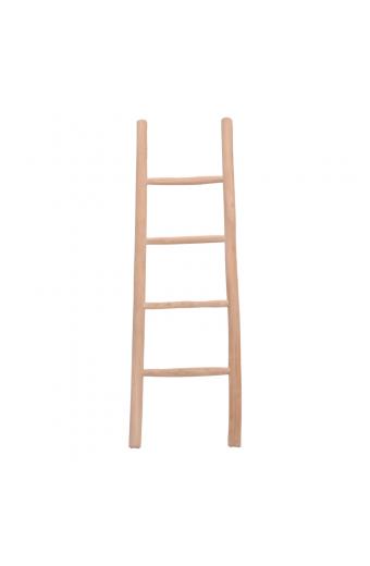 Σκάλα Morjeve pakoworld teak ξύλο σε φυσική απόχρωση 45x6x150εκ