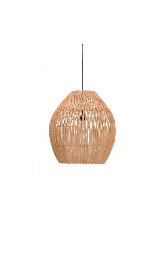 Φωτιστικό οροφής Irden Inart rattan σε φυσική απόχρωση Φ50x40εκ