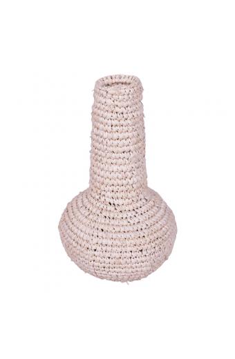 Βάζο Sannery Inart sisal σε φυσική απόχρωση Φ18x30εκ