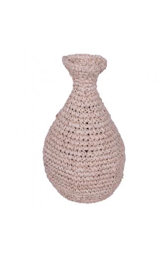 Βάζο Sannery I Inart sisal σε φυσική απόχρωση Φ20x32εκ