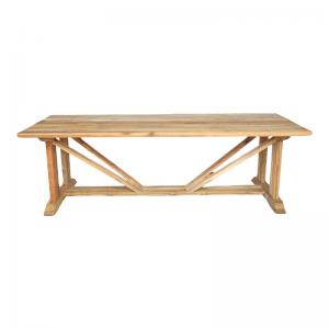 Τραπέζι Smarious pakoworld teak ξύλο σε φυσική απόχρωση 250x100x78εκ