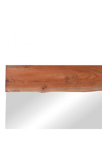 Καθρέπτης Riverine pakoworld teak ξύλο σε φυσική απόχρωση 120x80x4εκ