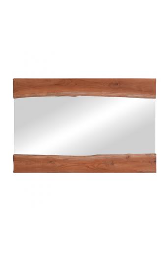 Καθρέπτης Riverine pakoworld teak ξύλο σε φυσική απόχρωση 120x80x4εκ