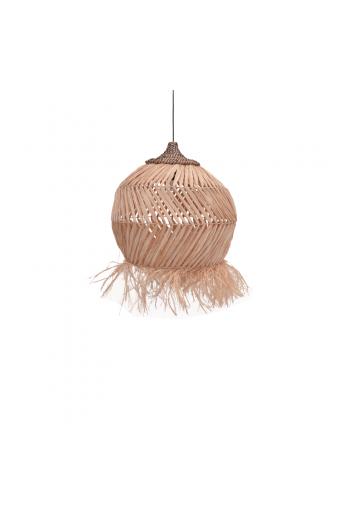 Φωτιστικό οροφής Koronse Inart sisal σε φυσικό χρώμα Φ55x68εκ