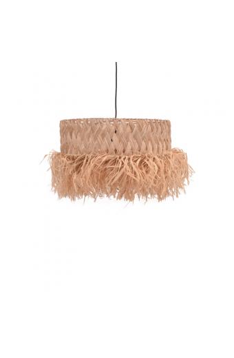 Φωτιστικό οροφής Annhele Inart sisal σε φυσικό χρώμα Φ50x35εκ