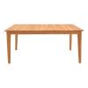 Τραπέζι Ory pakoworld teak ξύλο σε φυσική απόχρωση 160x80x75εκ