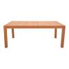 Τραπέζι Vocaly pakoworld teak ξύλο σε φυσική απόχρωση 200x100x75εκ