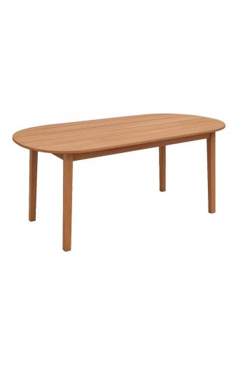 Τραπέζι Skyl pakoworld teak ξύλο σε φυσική απόχρωση 190x90x75εκ