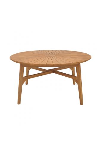 Τραπέζι Colen pakoworld teak ξύλο σε φυσική απόχρωση Φ150x75εκ
