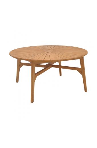 Τραπέζι Colen pakoworld teak ξύλο σε φυσική απόχρωση Φ150x75εκ