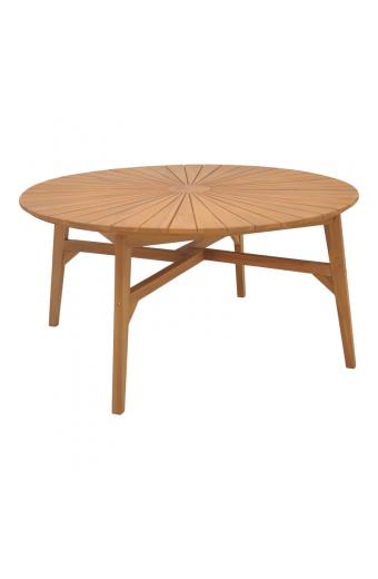 Τραπέζι Colen pakoworld teak ξύλο σε φυσική απόχρωση Φ180x75εκ