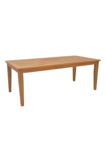 Τραπέζι Mady pakoworld teak ξύλο σε φυσική απόχρωση 200x100x75εκ