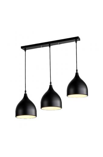 Φωτιστικό οροφής Perce I pakoworld μαύρο μέταλλο 50x17x120εκ