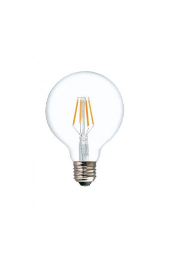 Λαμπτήρας LED G80 Bulb pakoworld 4W E27 3000K 200-220V clear