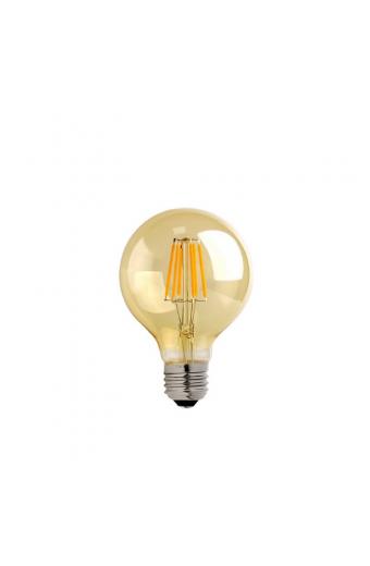 Λαμπτήρας LED G80 Bulb pakoworld 4W E27 3000K 200-220V amber