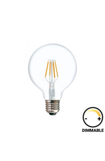Λαμπτήρας LED G125 Bulb pakoworld dimmable 8W E27 clear
