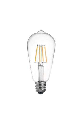 Λαμπτήρας LED ST64 Bulb pakoworld 4W 3000K E27 clear