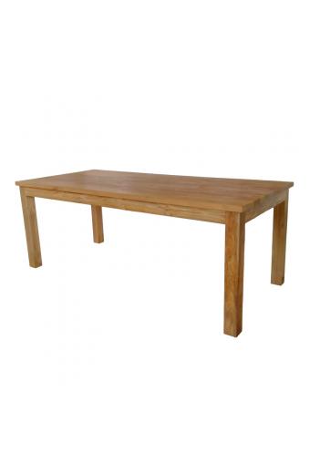 Τραπέζι Wooly pakoworld teak ξύλο σε φυσική απόχρωση 220x90x75εκ