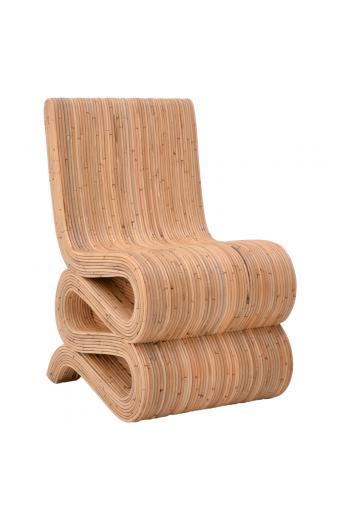 Πολυθρόνα Favorsy pakoworld rattan σε φυσική απόχρωση 65x52x90εκ
