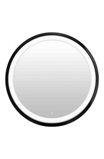 Καθρέπτης Led Starli Inart σε μαύρη απόχρωση Φ70x5.5εκ