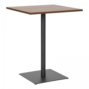 Τραπέζι Nerobian pakoworld mdf σε καρυδί απόχρωση 60x60x75εκ