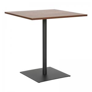 Τραπέζι Nerobian pakoworld mdf σε καρυδί απόχρωση 70x70x75εκ