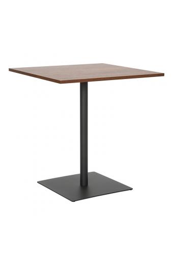 Τραπέζι Nerobian pakoworld mdf σε καρυδί απόχρωση 70x70x75εκ