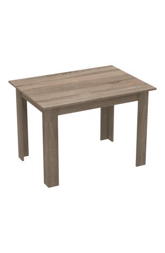 Τραπέζι Manka pakoworld σε sonoma truffle απόχρωση 110x80x77εκ