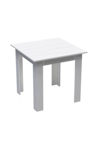Τραπέζι Manka I pakoworld σε λευκή απόχρωση 80x80x77εκ