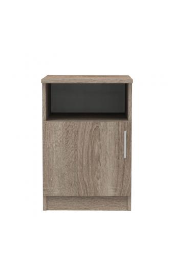Κομοδίνο Galdi pakoworld σε sonoma truffle απόχρωση 40x45x60εκ