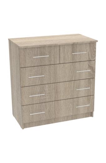 Συρταριέρα Kumode pakoworld σε sonoma απόχρωση 80x45x85εκ
