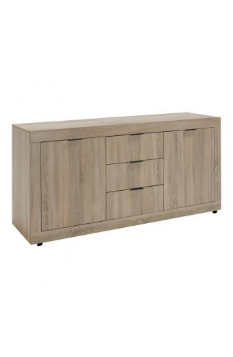 Μπουφές Doha pakoworld σε sonoma απόχρωση 180x45x80.5εκ
