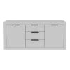 Μπουφές Doha pakoworld σε λευκή απόχρωση 180x45x80.5εκ