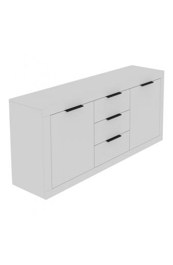 Μπουφές Doha pakoworld σε λευκή απόχρωση 180x45x80.5εκ