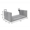 Ραφιέρα τοίχου Derva pakoworld σε λευκή απόχρωση 30x15x10cm